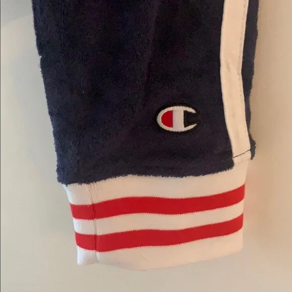 Champion Terry Cloth Warm Up Zip Up Jacket - Picture 7 of 9